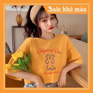 Áo Croptop Chú Gấu Đáng Iu