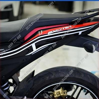 Tem Trùm Exciter 155 - Decal Trùm Exciter 155 Đỏ Trắng Đen Mới Nhất Cực Đẹp