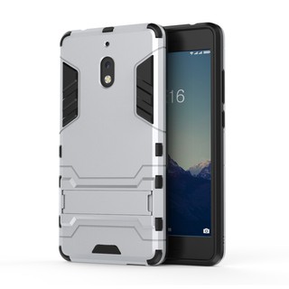 For Nokia 2.1 Case Cover Iron Man Holster Armor Hybrid Silicone Rubber