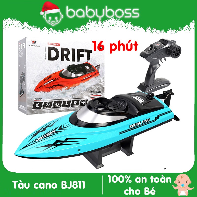 Tàu cano điều khiển từ xa tốc độ cao BJ811 - babyboss toys