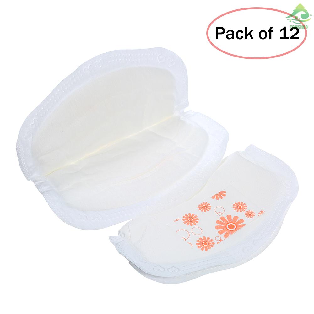 Cmbear Set 12 Miếng Lót Ngực Mềm Mại Hút Sữa Mẹ Dùng Một Lần Tiện Dụng