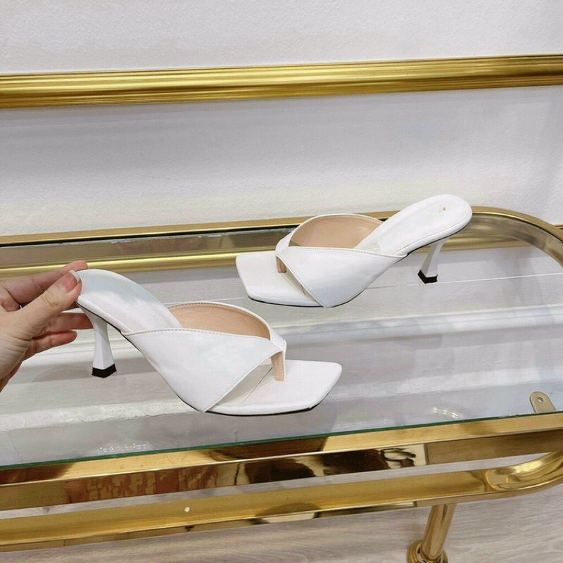 Dép cao gót 7 phân xỏ ngón Bản to 2 màu dễ đi nhất