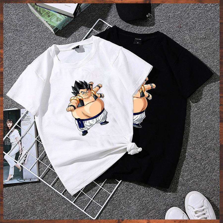 Áo thun unisex form rộng tay lỡ goku mập vải dày mịn 20NU1167
