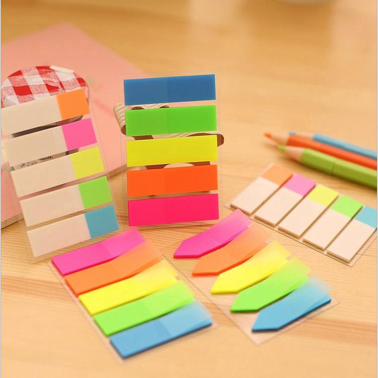 Set 5 giấy ghi chú phát quang độc đáo