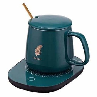 Bộ máy hâm nóng đồ uống kèm cốc sứ cao cấp