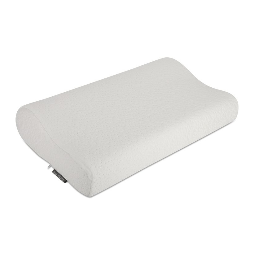 [LIFEMALL2 giảm 12%] Gối Memory foam 50D Lock&Lock hình cong - White - HLW111