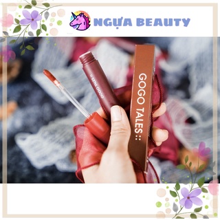 🦄 Son Kem Lì GOGO TALE tông đỏ nội địa lâu trôi mềm mịn sỉ rẻ matte lipstick NGỰA BEAUTY makeup