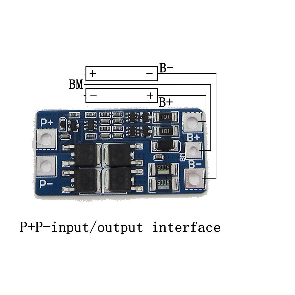 Bảng Mạch Bảo Vệ Pin lithium 2s 10a 7.4v 18650 8.4v Sự Bảo Vệ