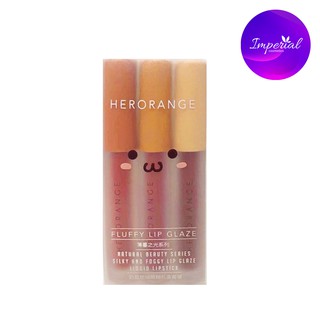 Son Môi Dạng Lỏng Kem Lì Chính Hãng Herorange Fluffly Lip Glaze Set A, Set B, cây lẽ