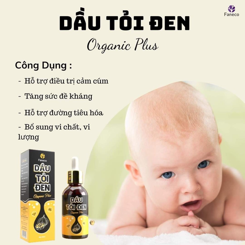 Dầu Tỏi Đen Organic ( Hỗ trợ điều trị Dứt Điểm Ho, Sổ Mũi, Cảm Cúm, Cảm Lạnh, Khò Khè Khó Thở)