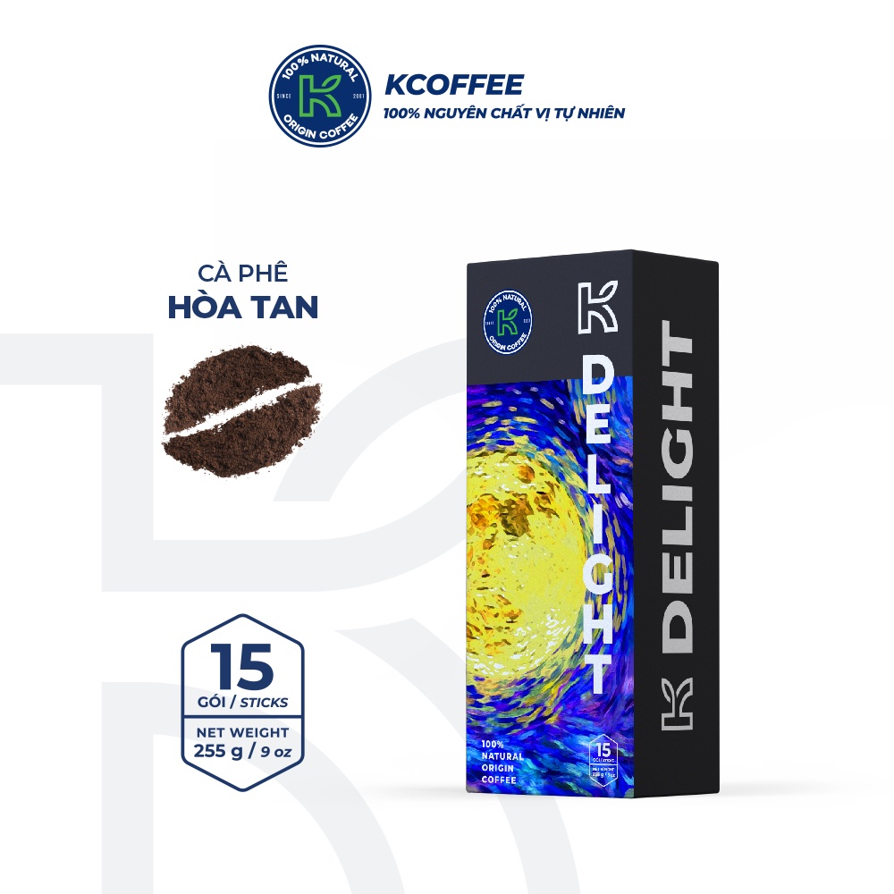 Cà phê nguyên chất xuất khẩu K Coffee hộp Hạnh Phúc 710g