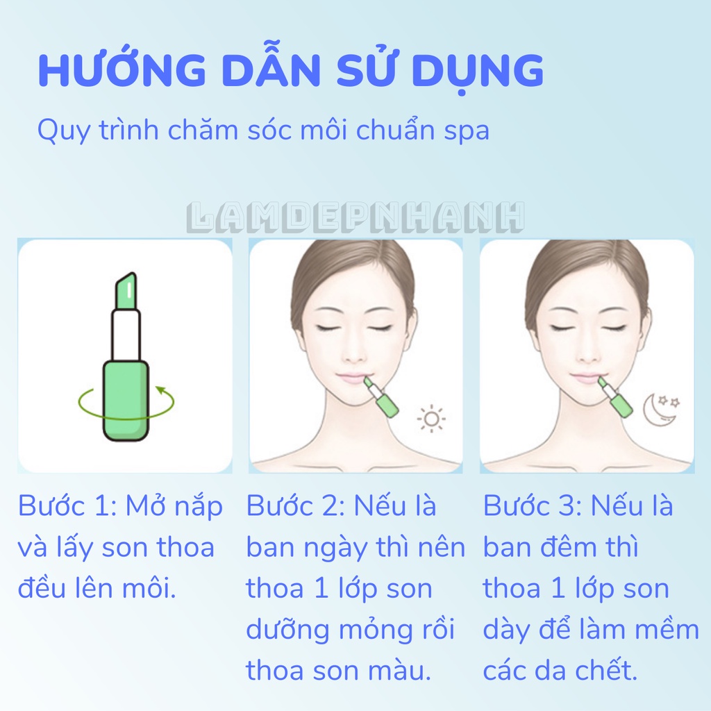 Set 2 Son Dưỡng Ẩm, Làm Mềm và Nuôi Dưỡng Tế Bào Môi - Dành Cho Cặp Đôi - Son dưỡng môi tình yêu