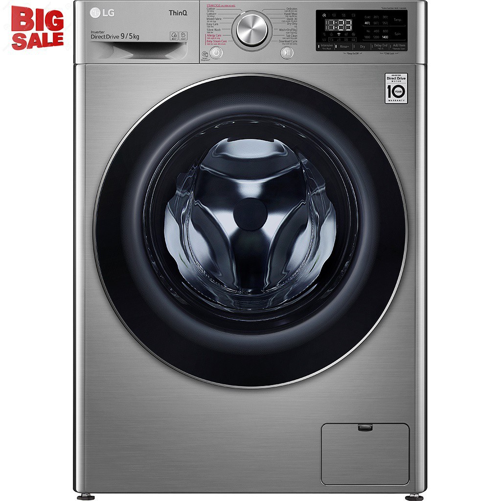 Máy giặt sấy LG Inverter 9 kg FV1409G4V mới 2020 [ Miễn phí giao tại nội thành Hà Nội ]