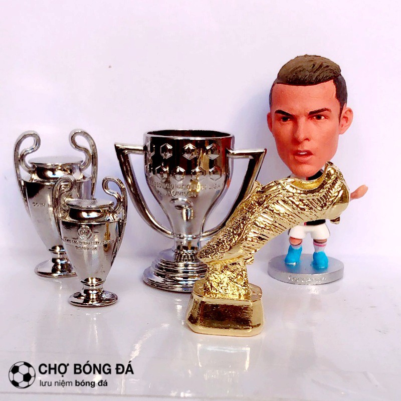 Mô hình cup C1 Champion League, ngoại hạng Anh, euro cup, giày vàng, quả bóng vàng, cup laliga