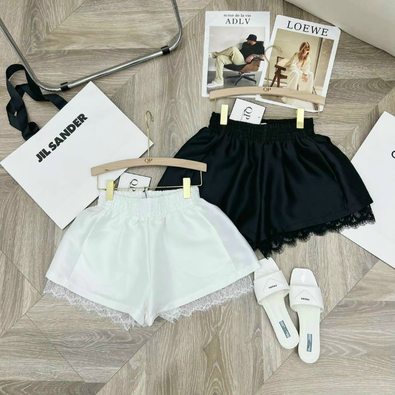 Quần sóc phồng nhẹ pha ren