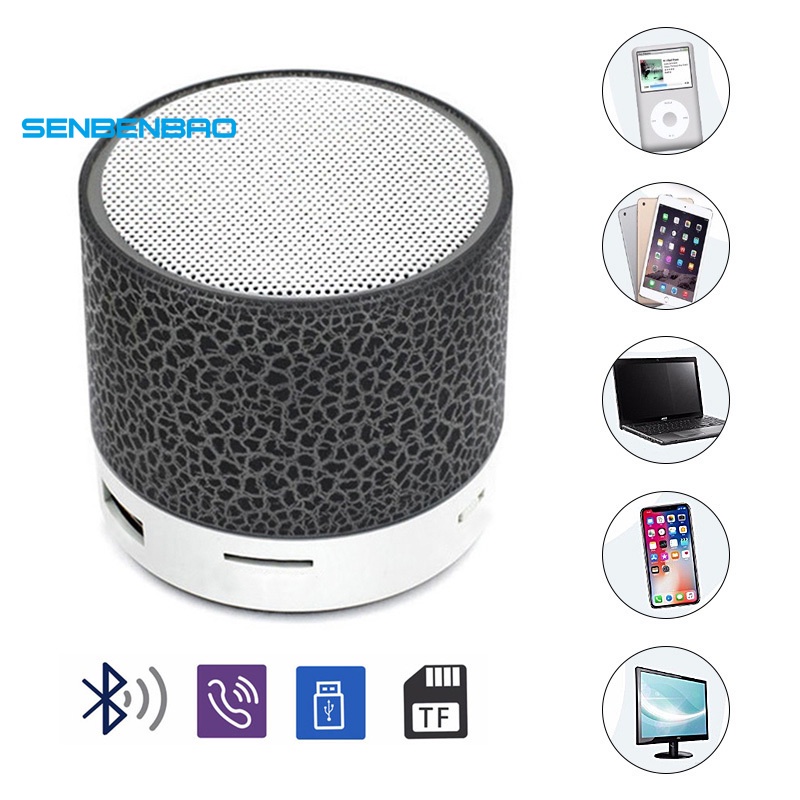 Loa Bluetooth Không Dây A9 Mini Có Đèn LED Nhiều Màu Sắc MP3 Cho Điện Thoại