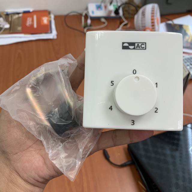 Quạt trần 3 cánh ACF01A563 Hiệu AC, Điều khiển Hộp số 5 cấp độ (bảo hành chính hãng)