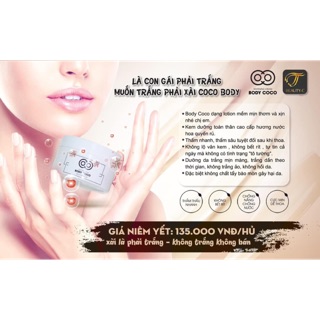 KEM DƯỠNG TRẮNG BODY COCO CHÍNH HÃNG