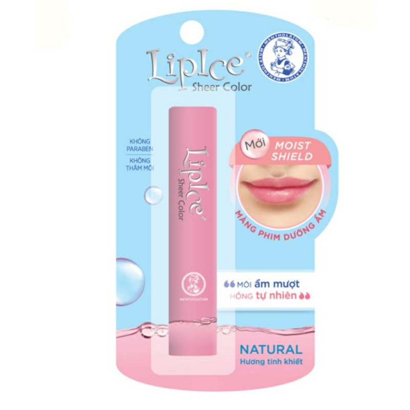 (❣️❣️❣️-5% LN cho quỹ Vacxin) Son dưỡng môi Lipice Sheer Color hương tinh khiết Natural - Đông Anh Pharma