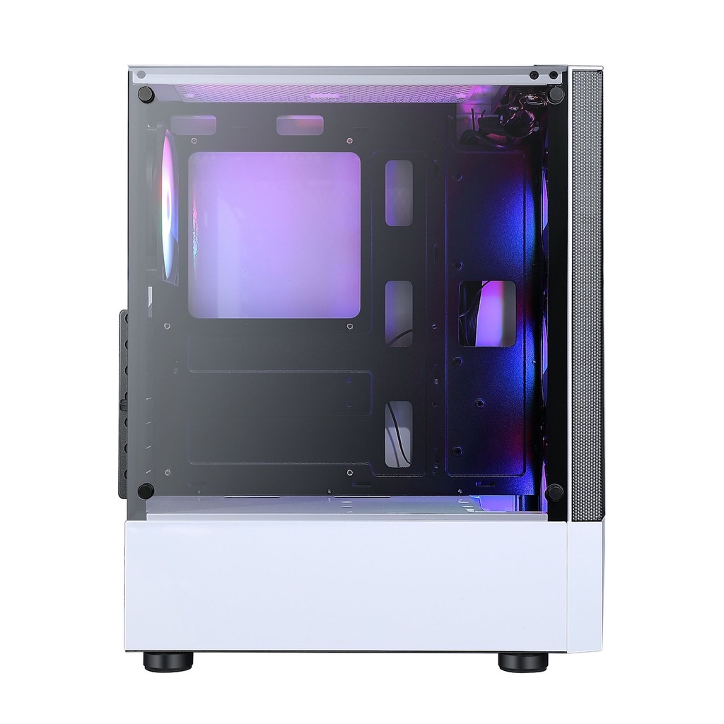 Vỏ case JETEK R3 WHITE (TẶNG KÈM 3 FAN RGB)