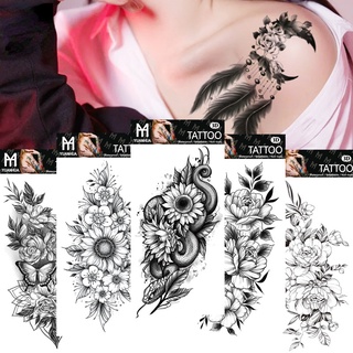 Miếng Dán Xăm Hình Hoa Hồng Chống Nước Bền Màu Trong 15 Ngày