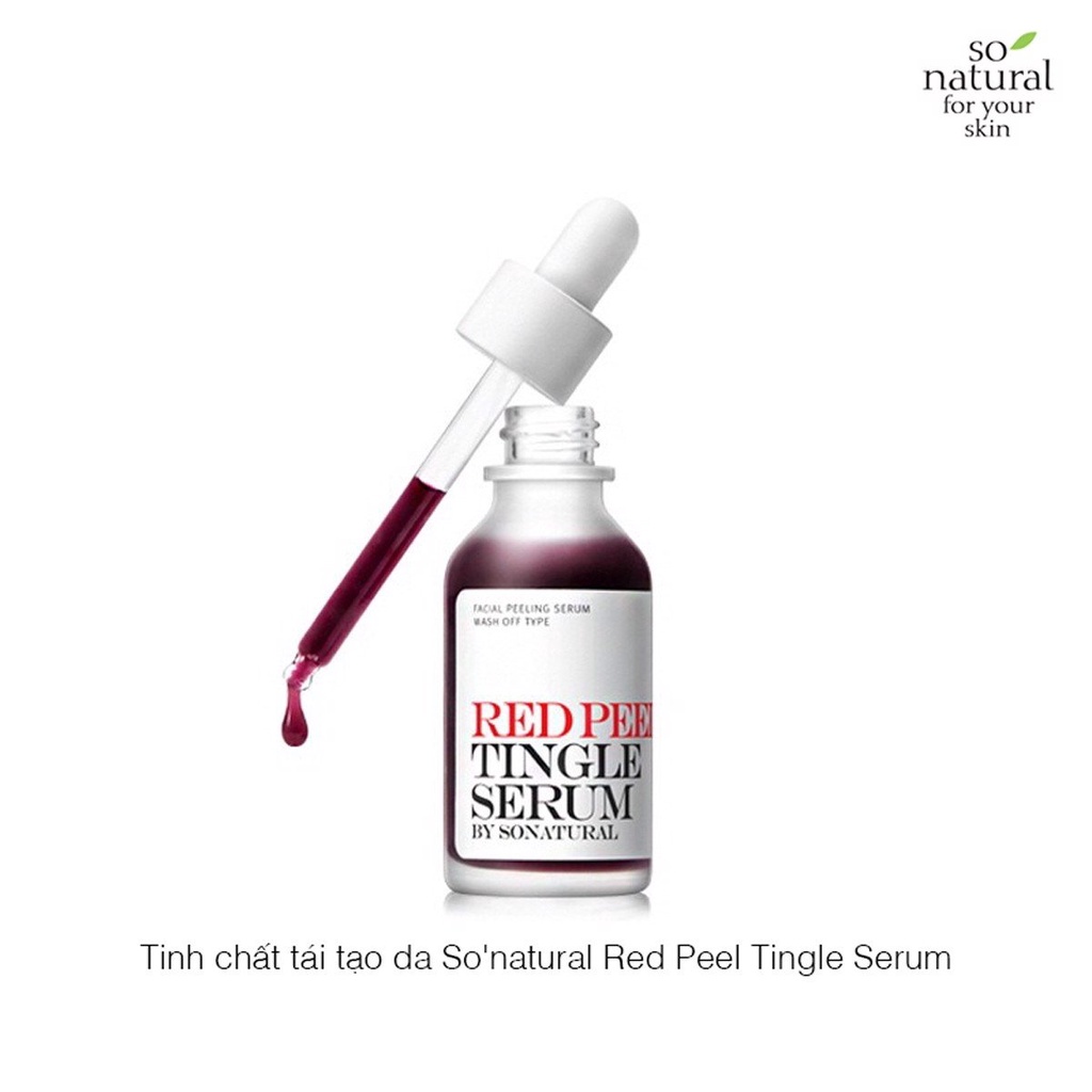Serum Tái Tạo Phục Hồi Da Sinh Học So Natural Red Peel Tingle Serum _ So Natural Chính Hãng