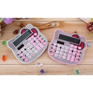 Máy tính cầm tay Hello Kitty đính đá siêu đẹp