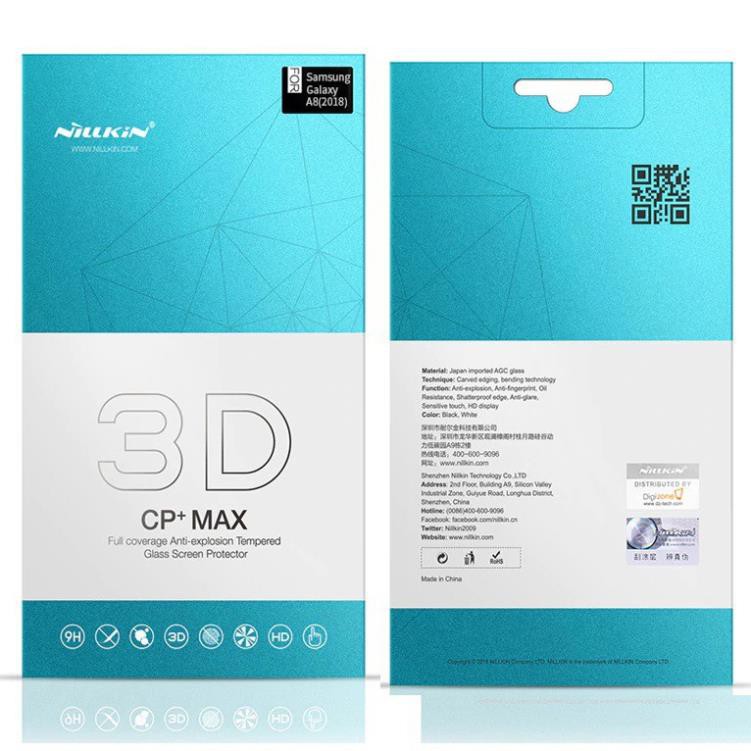 [BH 1 ĐỔI 1] Miếng dán cường lực 3D full màn hình cho Samsung Galaxy A8 2018 hiệu Nillkin CP + Max - Hàng chính hãng