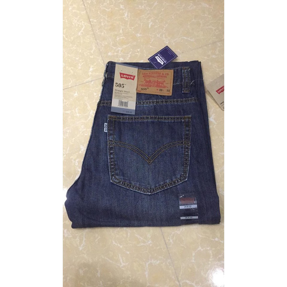 Jeans Levi's 505 xanh hàng chuyền