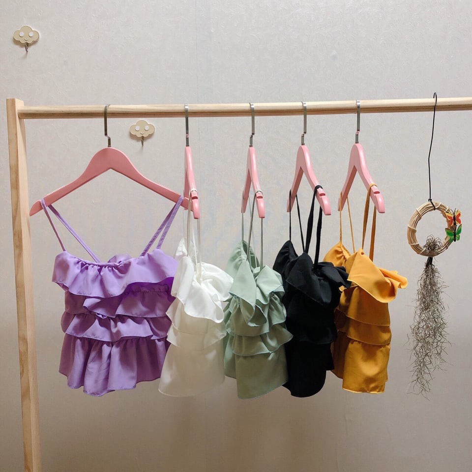 Áo 2 dây nhiều tầng - Áo hai dây vải voan đẹp - Ảnh thật - MIN Boutiques | BigBuy360 - bigbuy360.vn