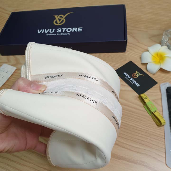 Đai Nịt Bụng VITA LATEX 13 Xương Cao Cấp giảm eo. Tặng Thanh Nới Size + Lót Liner + Thước Dây