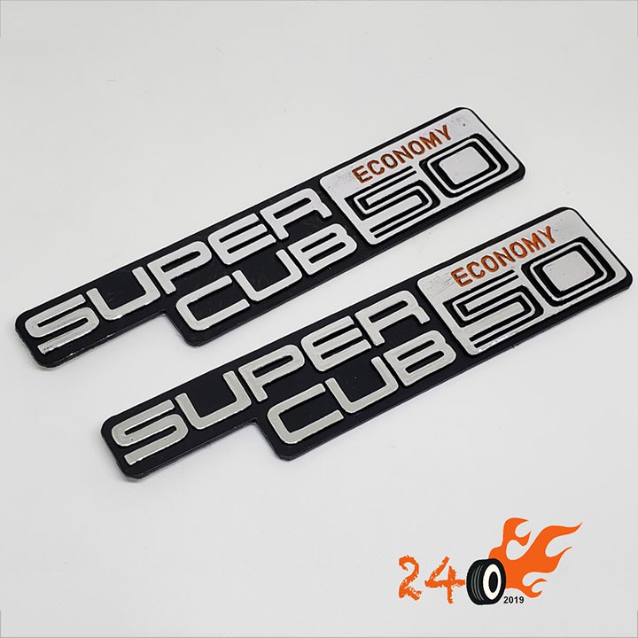 TEM CHỮ NỔI SUPER CUB 50 NHỰA XI