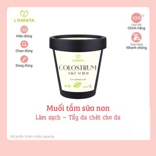 Muối tắm tinh chất sữa non Colostrum Salt Scrub L’asenta 200gr