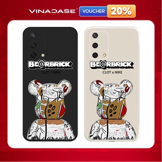 Ốp lưng Vina Case OPPO A1k/A5S/A9 2020/A54/A93/Reno 4/..Silicone TPU dẻo viền vuông bảo vệ camera hình Bearbrick3D