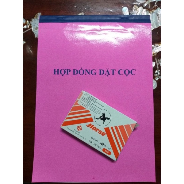 SỔ ĐẶT CỌC HỢP ĐỒNG ĐẶT CỌC NHÀ ĐẤT 3 LIÊN - 100 TRANG CAO CẤP THẦN TÀI ĐỊA TÀI - TẶNG HỘP QUÀ BÍ KÍ