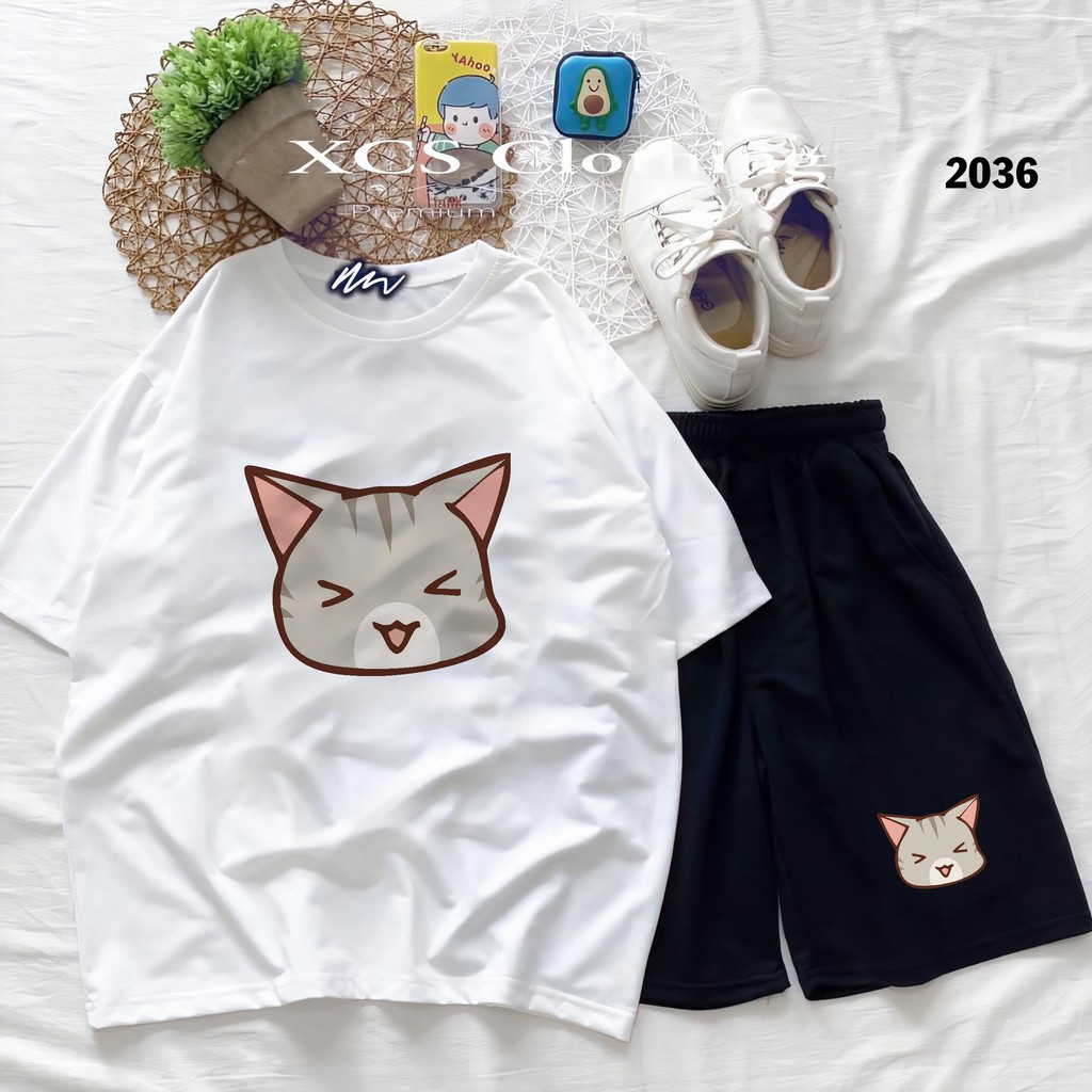 Đồ Bộ Hoạt Hình Unisex BÒ SỮA  , Set Cartoon, Freesize, Thun Cotton, Nam Nữ Đều Mặc Được Hm1986