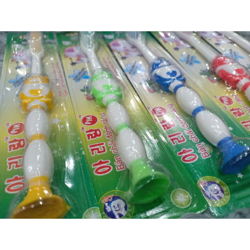Bán Sỉ Vỉ 12 Bàn Chải Đánh Răng Trẻ Em Hình Thú Hãng PH