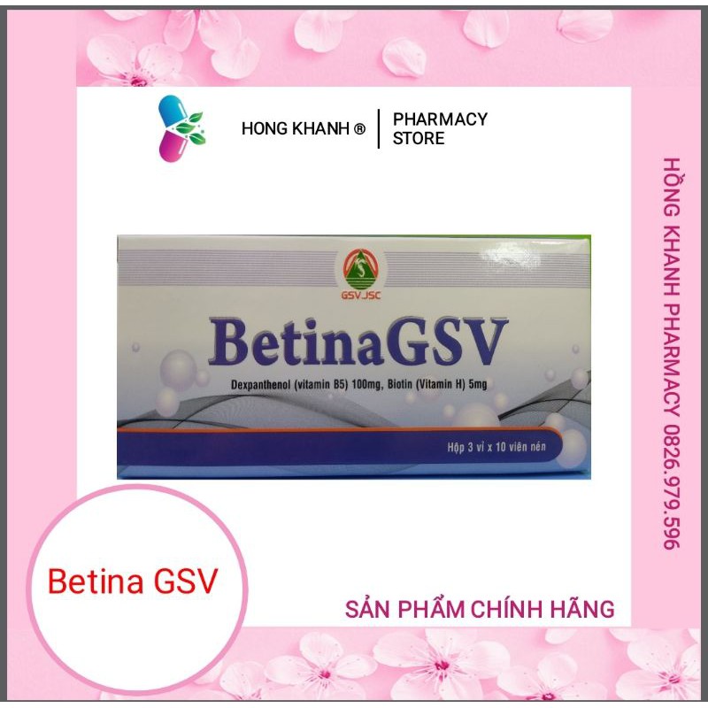 [ Chính hãng] Betina GSV hộp 30 viên | BigBuy360 - bigbuy360.vn