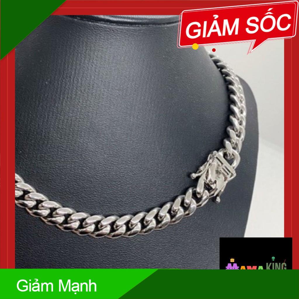 (BỀN BỈ CẢ THẾ KỈ) DÂY CHUYỀN TITAN ĐẶC KHÔNG BAY MÀU KHÔNG HAN GỈ