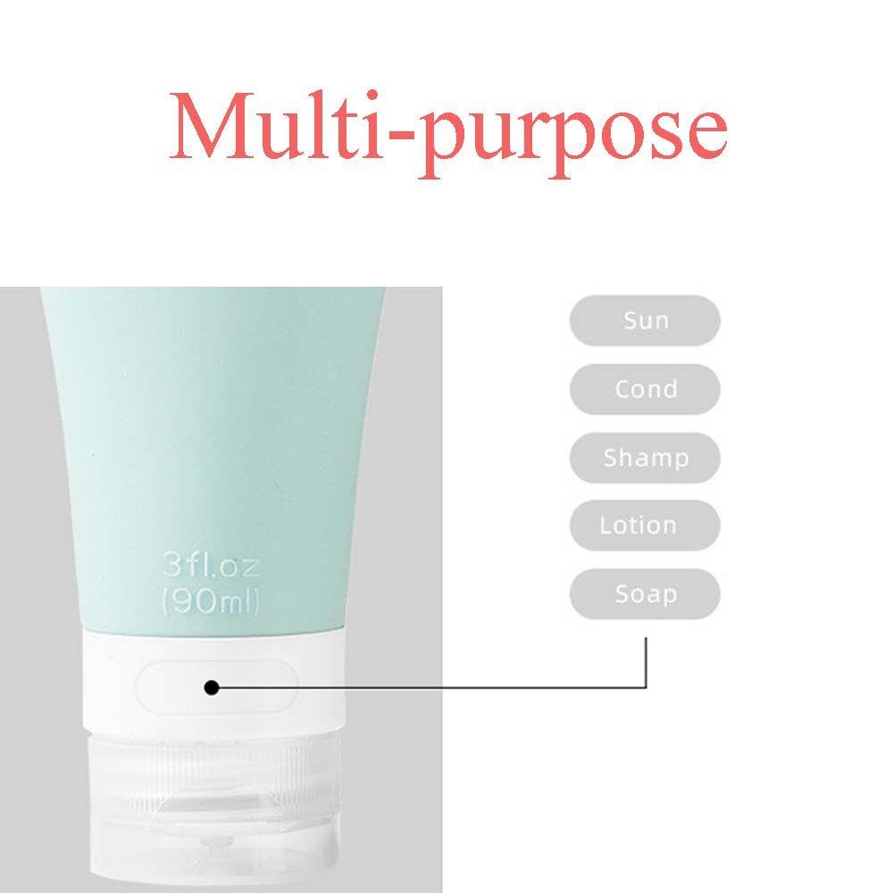 Chai Đựng Nước Rửa Tay Dạng Bóp Bằng Silicone Màu Trơn