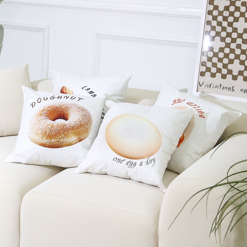 Vỏ Gối Hình Bánh Mì Có Dây Kéo Kích Thước 40 * 40CM