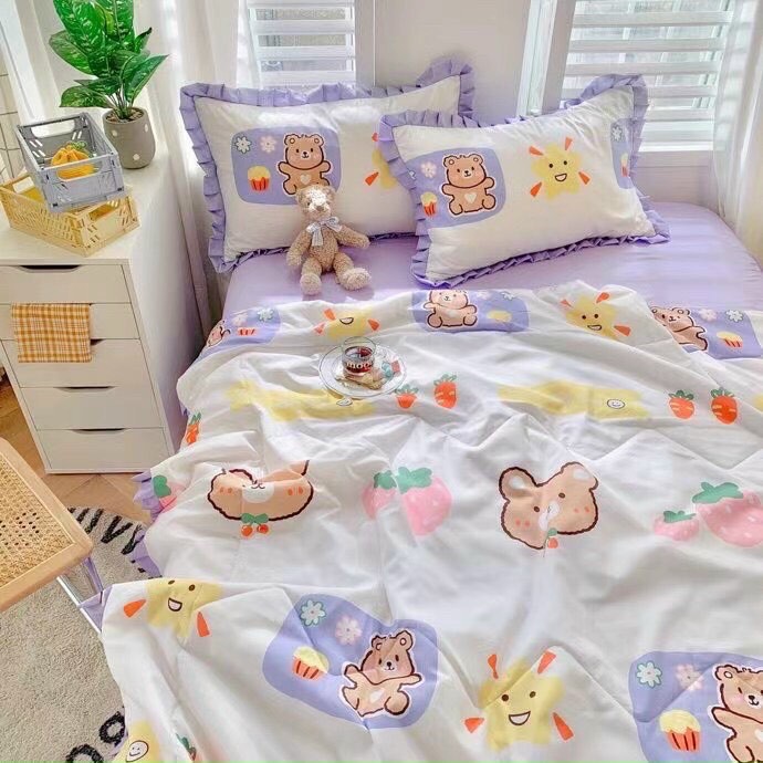 [NHẬP KHẨU] SET ĐŨI BÈO NGẮN 4 MÙA TIỂU THƯ SANG CHẢNH - Chăn trần hè loại 1