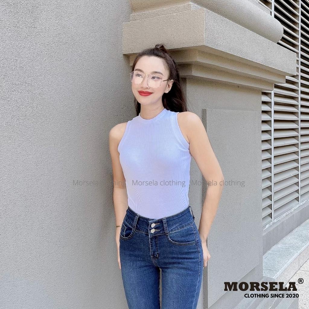 [Mã FAMARAL2 giảm 10K đơn 50K] Áo croptop 3 lỗ nữ chất thun cotton - Áo tanktop chất thun gân mịn co giãn tốt - Morsela | BigBuy360 - bigbuy360.vn