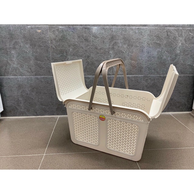 Làn Nắp Đựng Đồ Sơ Sinh Cho Mẹ Và Bé Yêu - Giỏ Nắp Đựng Đồ Sơ Sinh Mẫu Mới Nhất Nhựa Việt Nhật to và bé