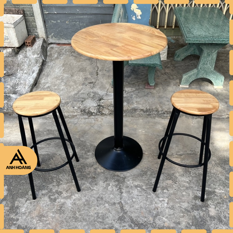 Bàn cao quầy bar, bàn cafe cao nhiều màu