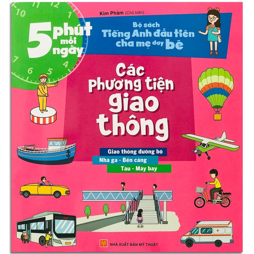 Sách - Combo 5 Phút Mỗi Ngày - Bộ Tiếng Anh Đầu Tiên Cha Mẹ Dạy Bé ( 8 Cuốn ) - Minh Long