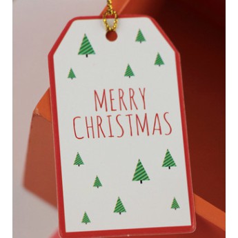 Set 10 tag gắn túi bánh, hộp bánh trang trí chủ đề Giáng sinh, noel, xmas