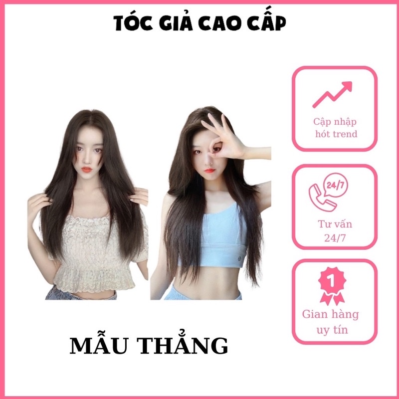 TÓC GIẢ KEPH SÉT GỒM 3 DÃI KẸP XOĂN , XÙ VÀ THẲNG ❇️FREESHIP ❇️