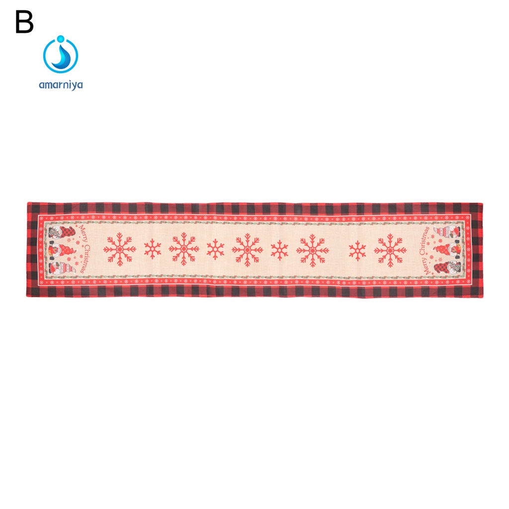 Khăn Trải Bàn Ăn Họa Tiết Bông Tuyết Giáng Sinh