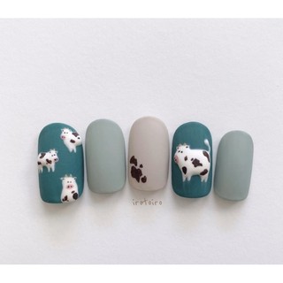 Móng úp thiết kế/ nailbox bò sữa cả con